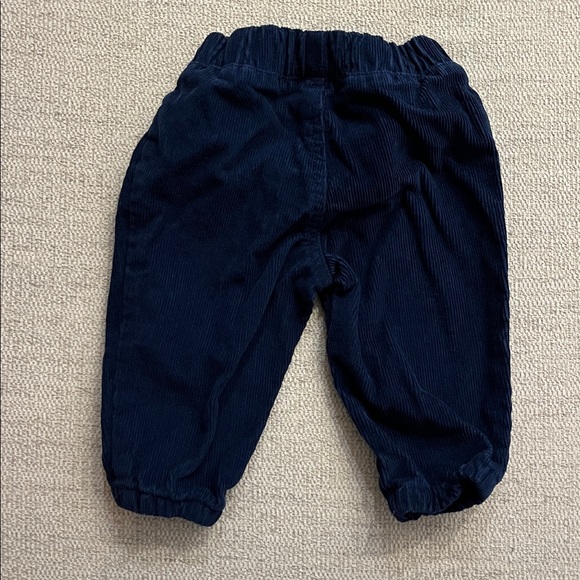 Carter's Navy Corduroy Jogger Pants with White Drawstring - Picture 3 of 3